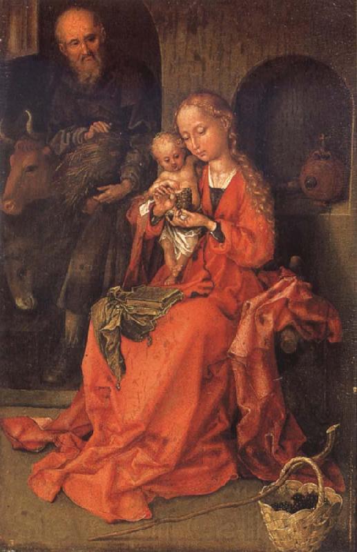 Martin Schongauer Holy Family Spain oil painting art
